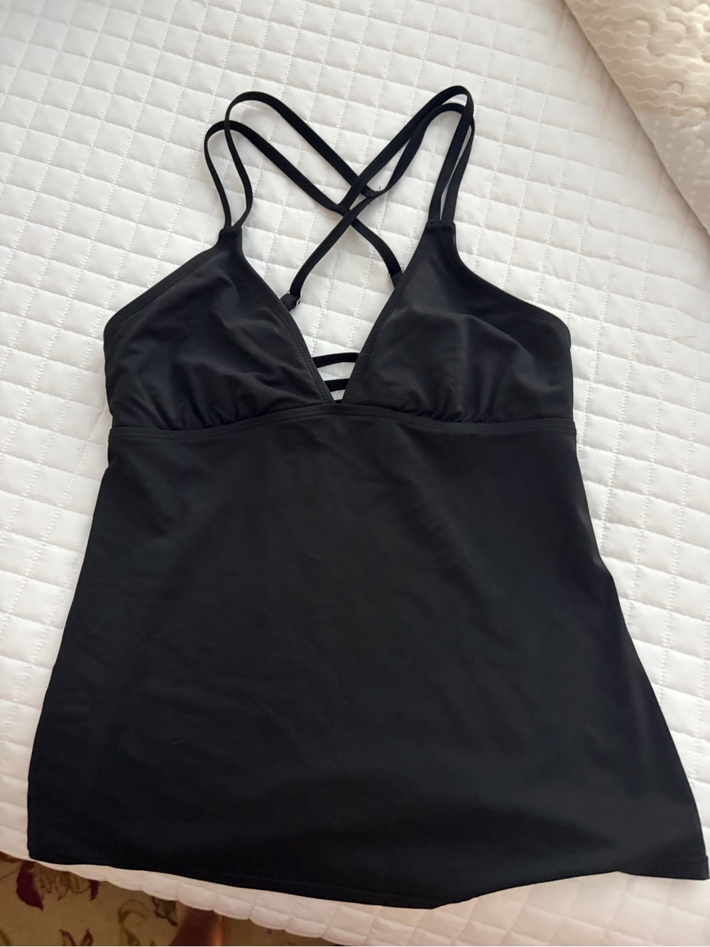 Athleta Women’s Black Tankini Top Size Small